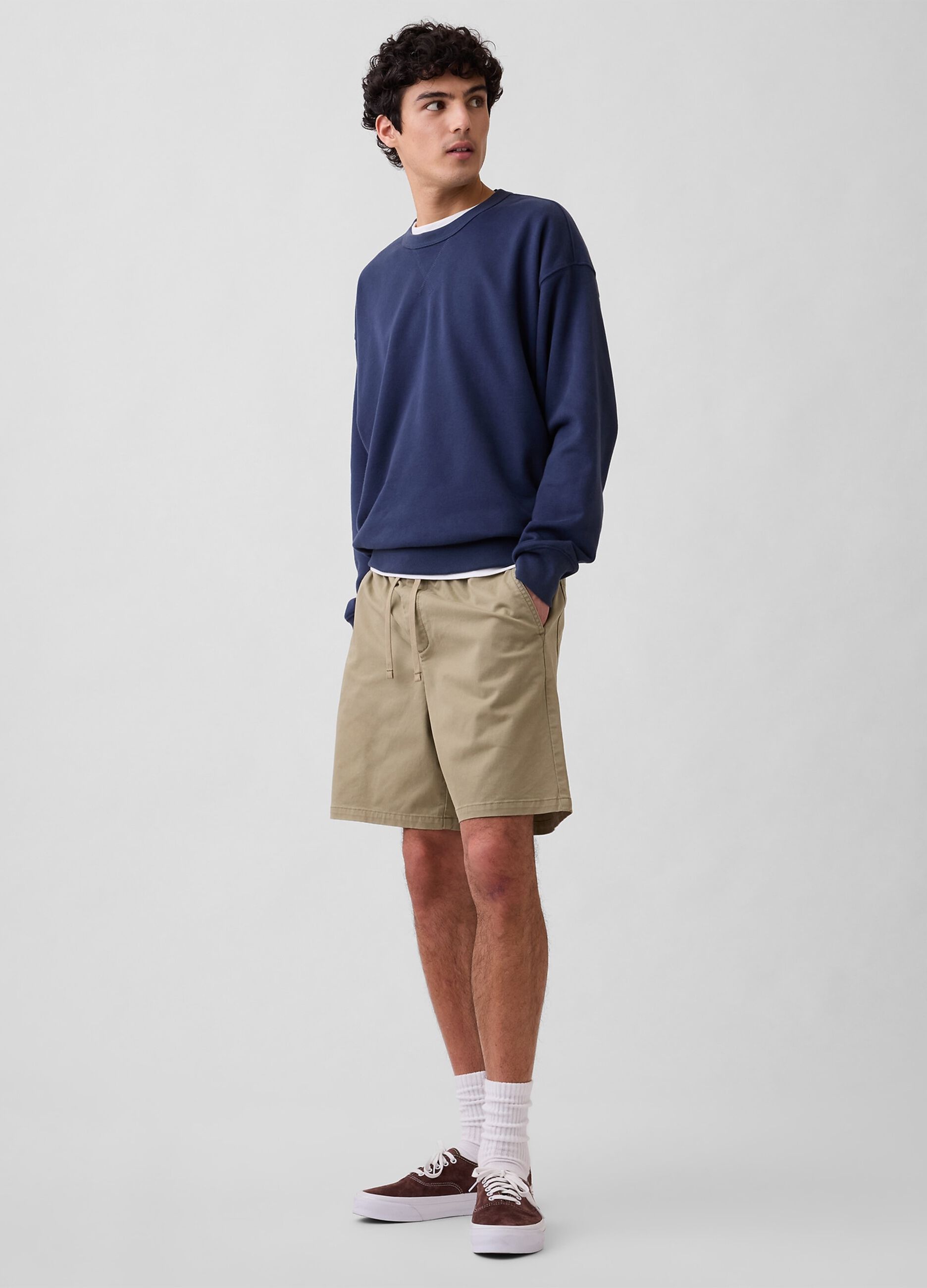 Shorts in cotone elasticizzato