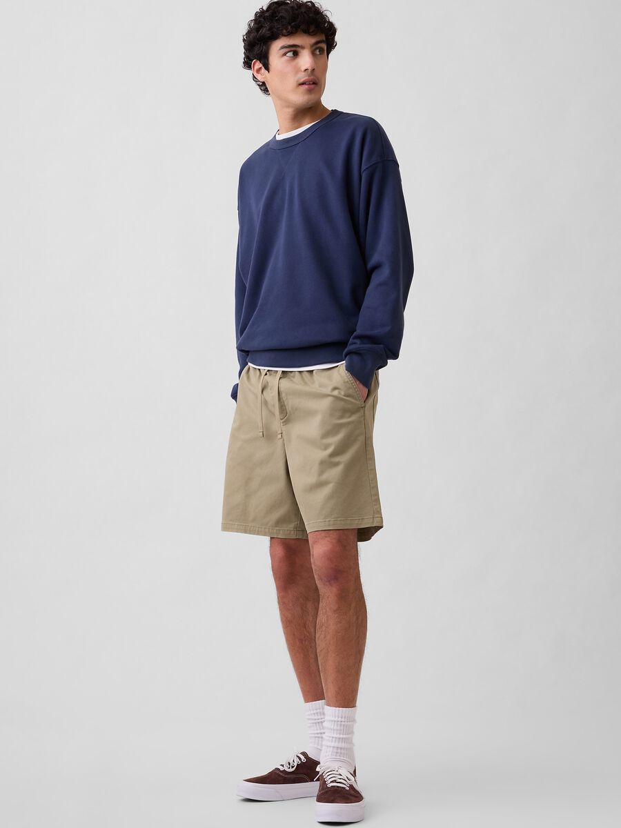 Stretch cotton shorts_0