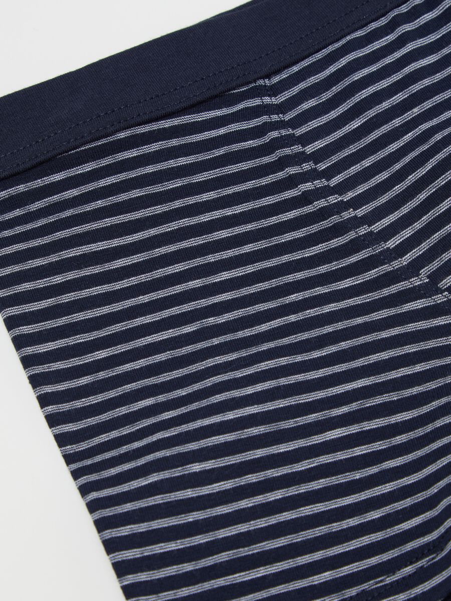 Boxer in cotone stretch in fantasia a righe _2