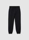 Boy's black pure cotton jogger trousers in regular fit_3