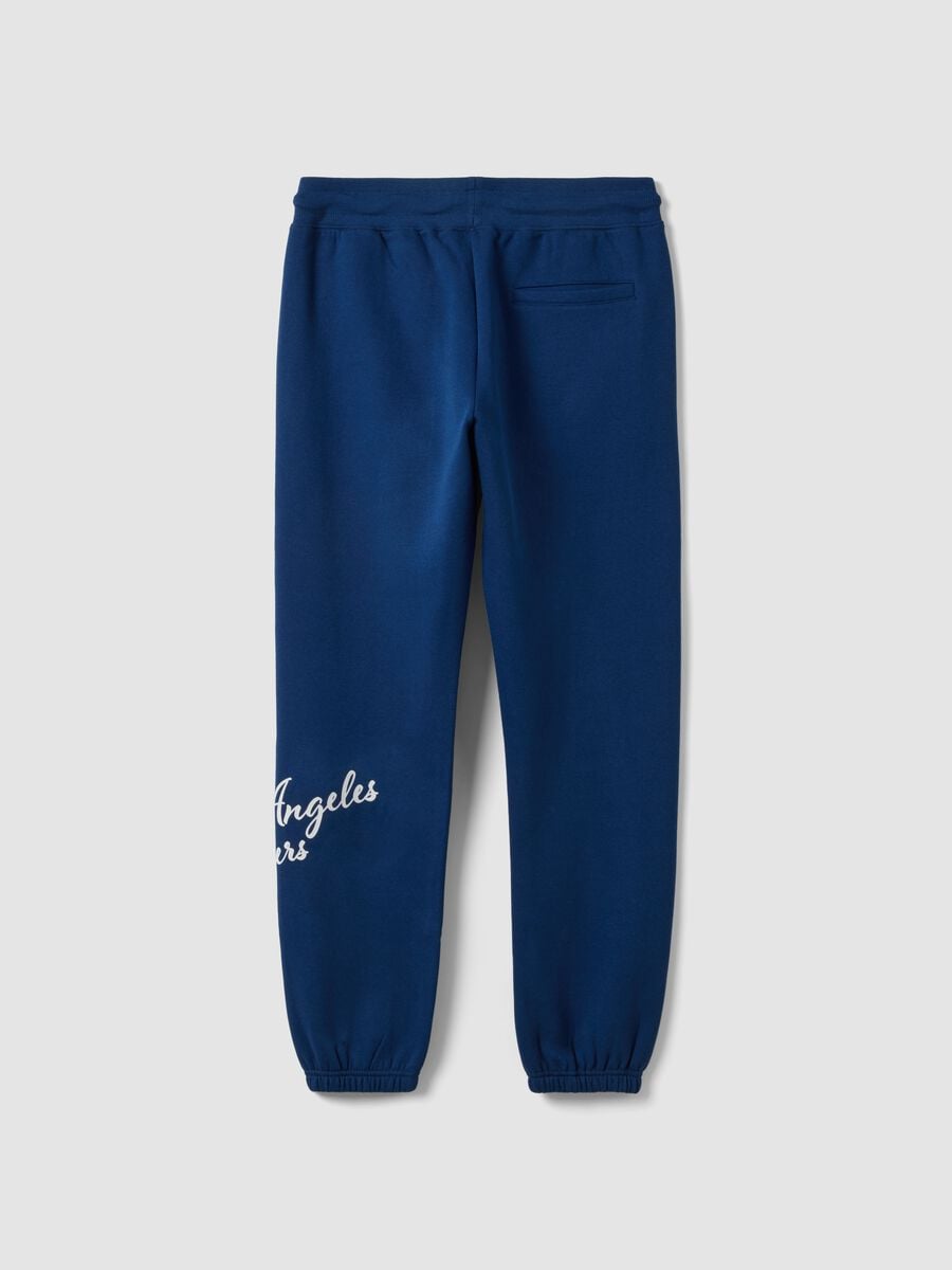 Blue cotton-blend Lakers print jogger trousers_2