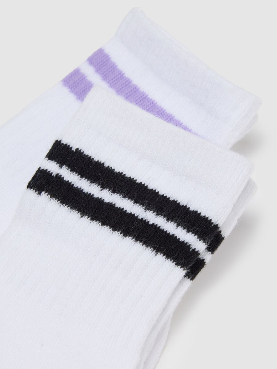 Girls' cotton multicolour sock tripack_2
