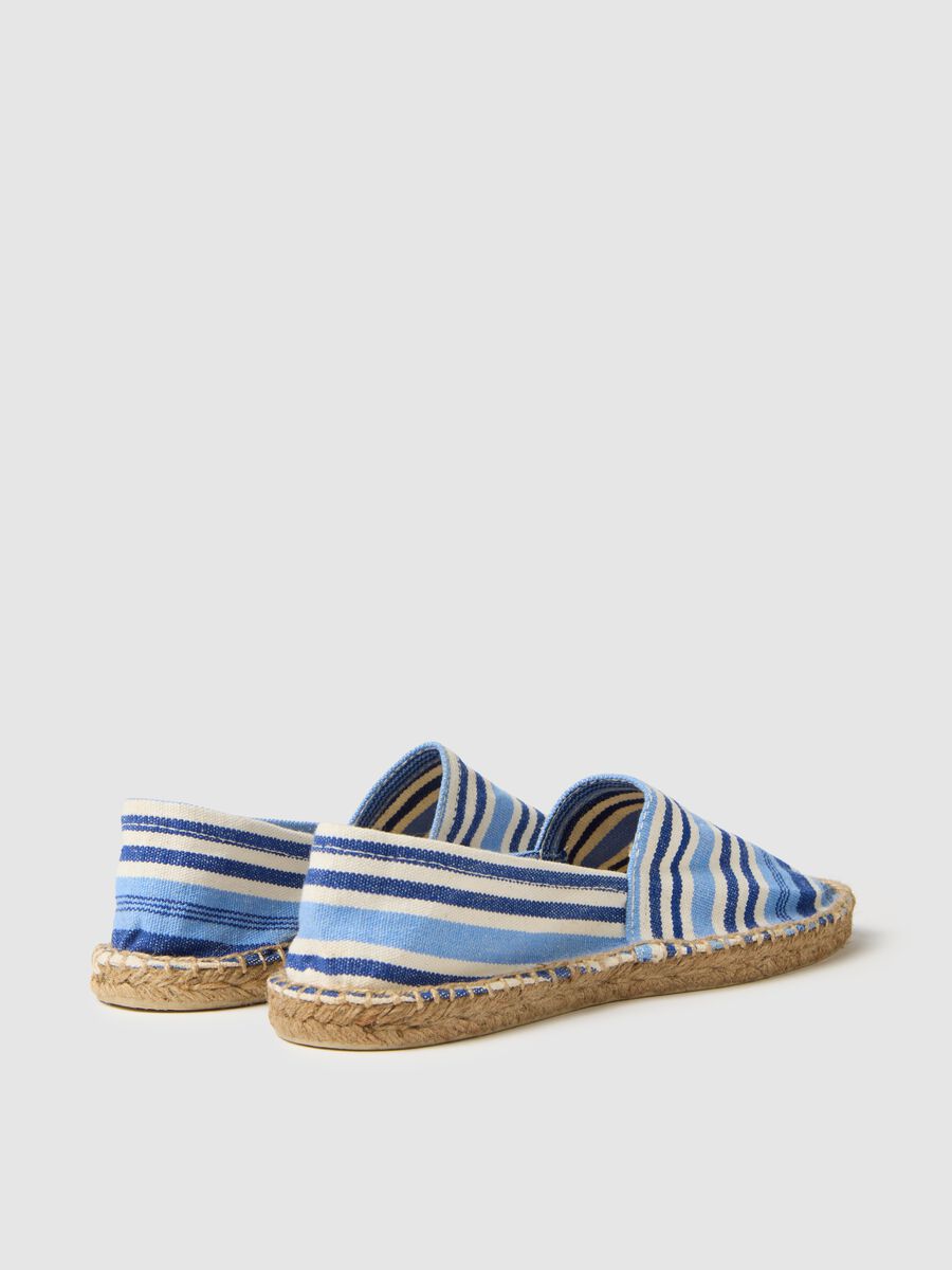 Women's multicolour cotton espadrilles with braided sole_2