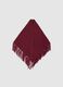 Red poncho with fringes_0
