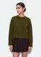 Green stretch wool crew-neck oversized jumper_1