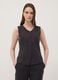 Black slim-fit viscose-blend waistcoat_2