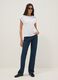 White pure cotton T-shirt with broderie inserts_1