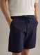 Blue stretch-cotton chino shorts, regular fit_3