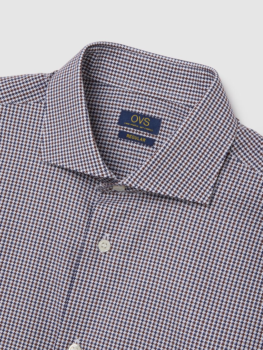 Multicolour checked shirt in pure cotton regular fit_1