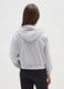 Girls' grey pure cotton sweatshirt regular fit_1