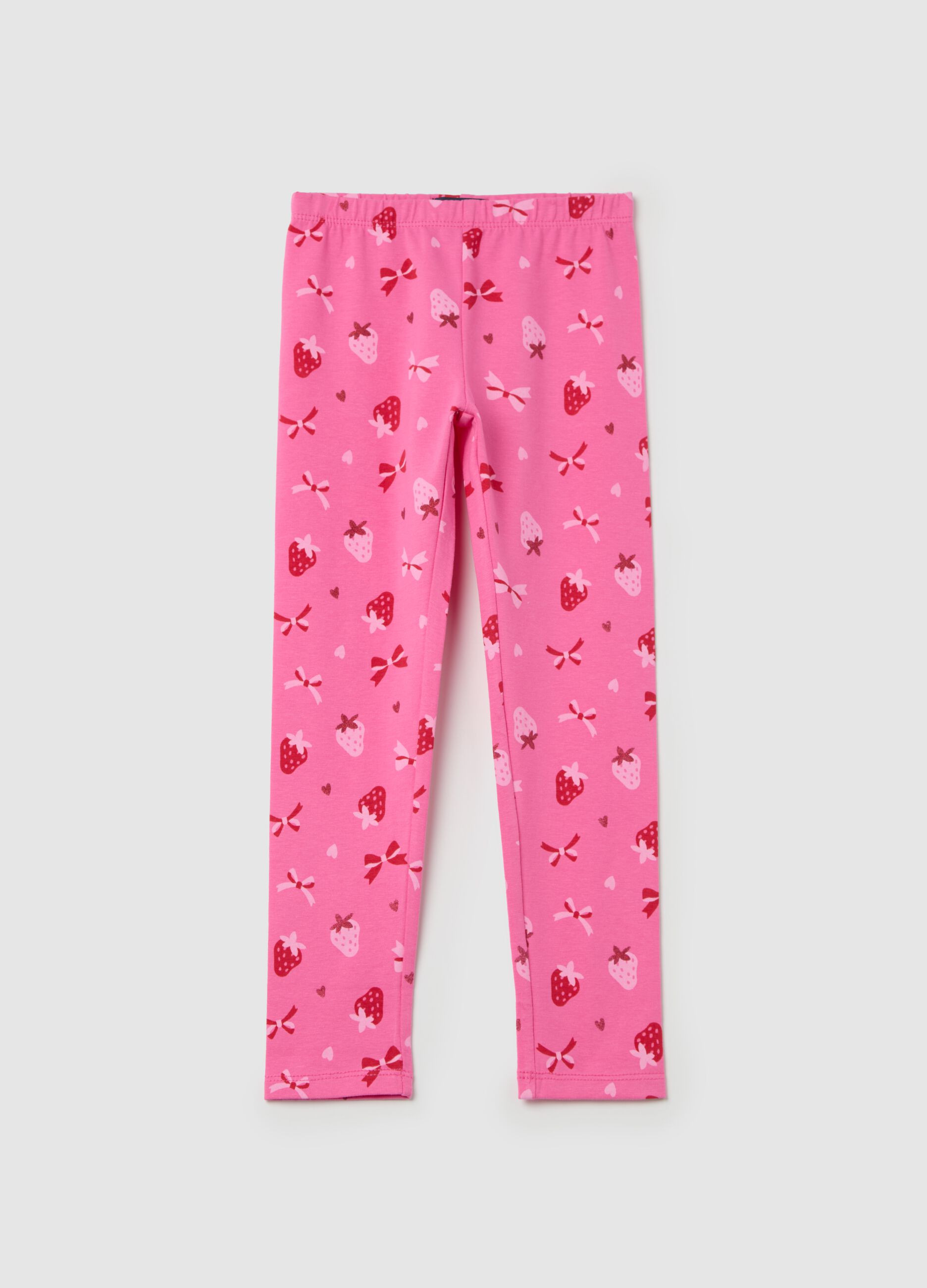 Stretch cotton leggings
