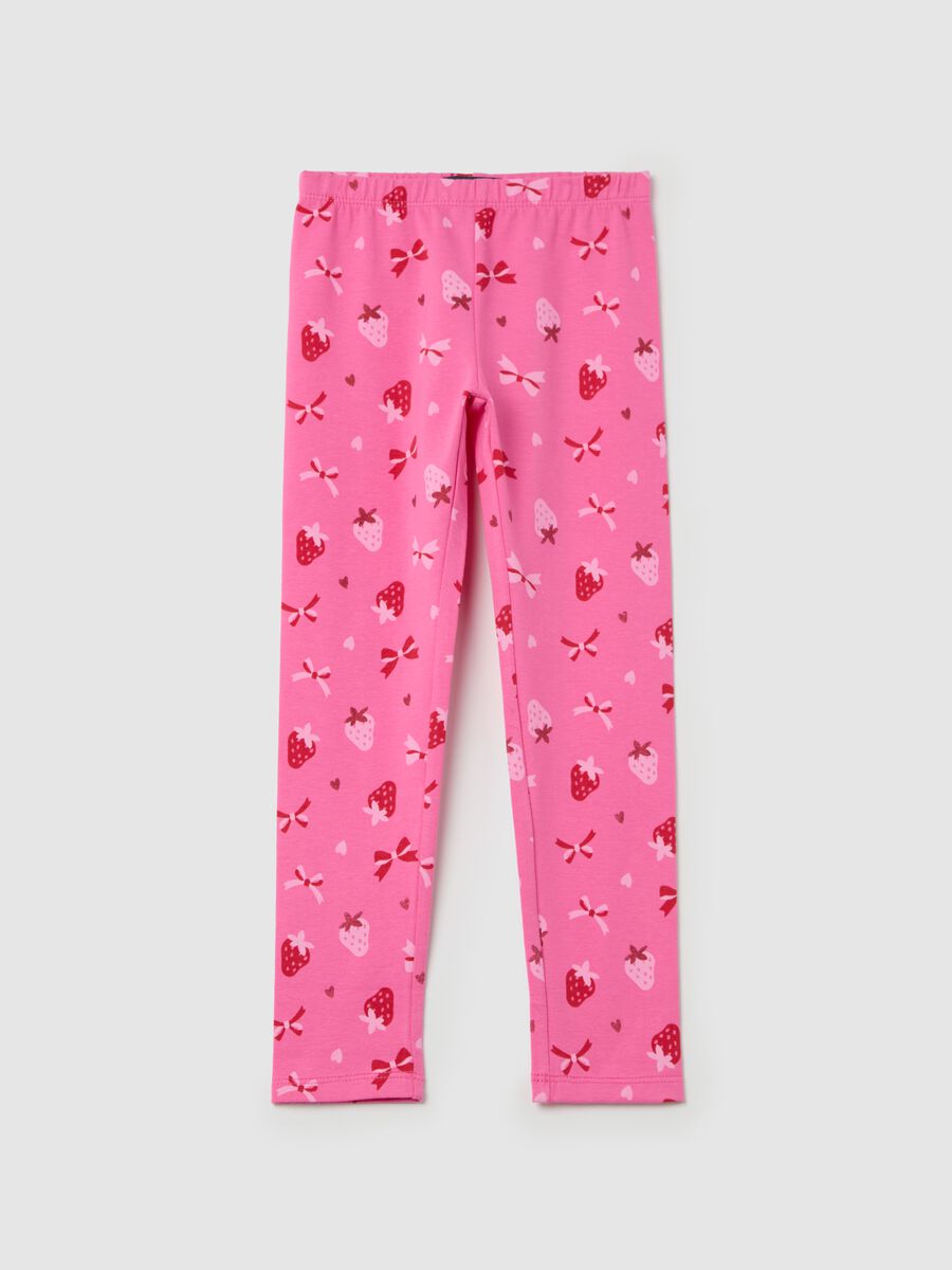 Stretch cotton leggings_0