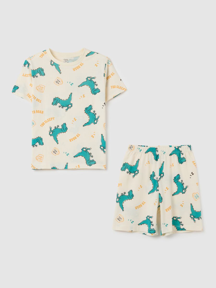 Children's pyjama in pure multicolour cotton regular fit_0