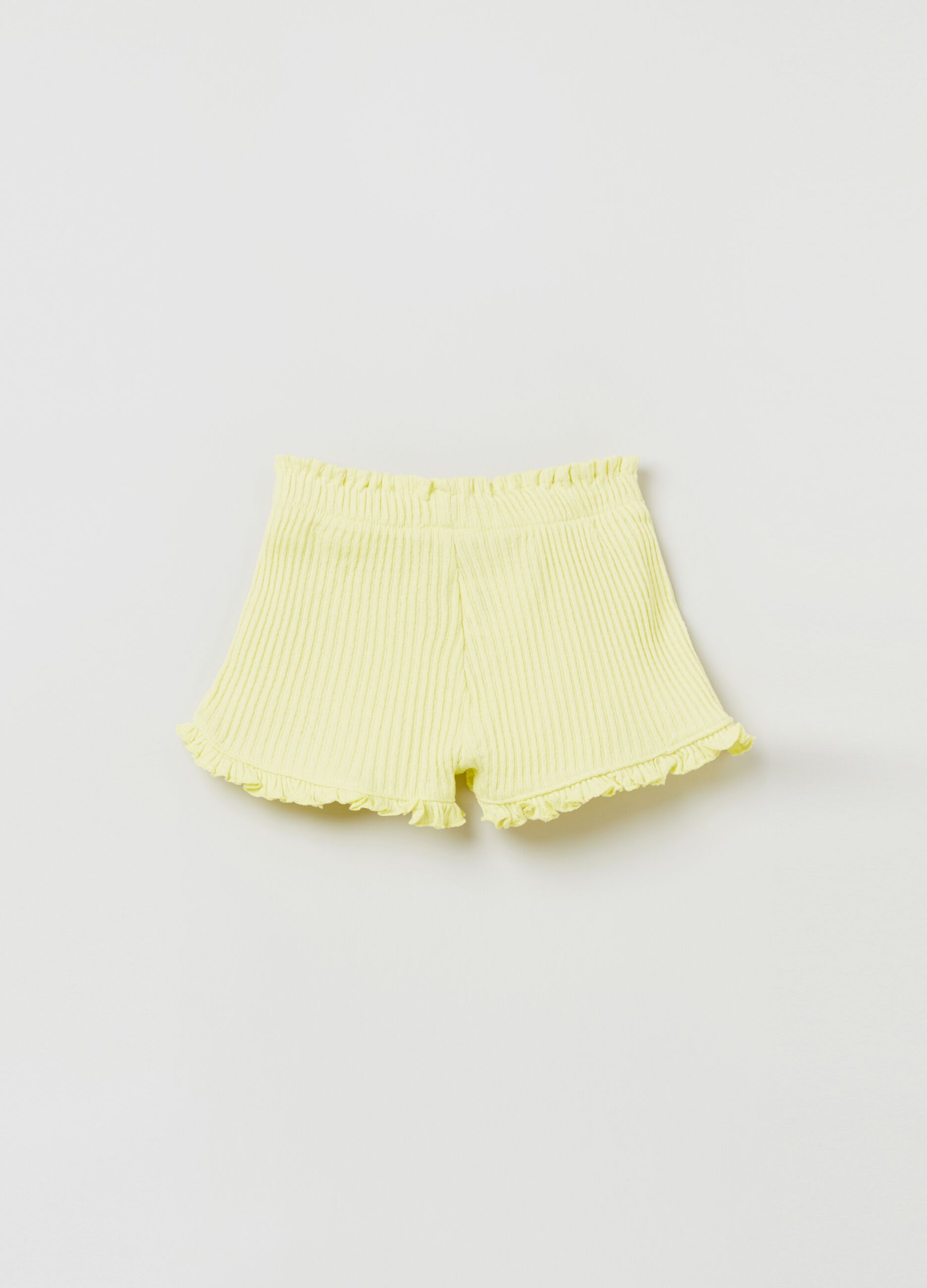Shorts a costine con rouches_1