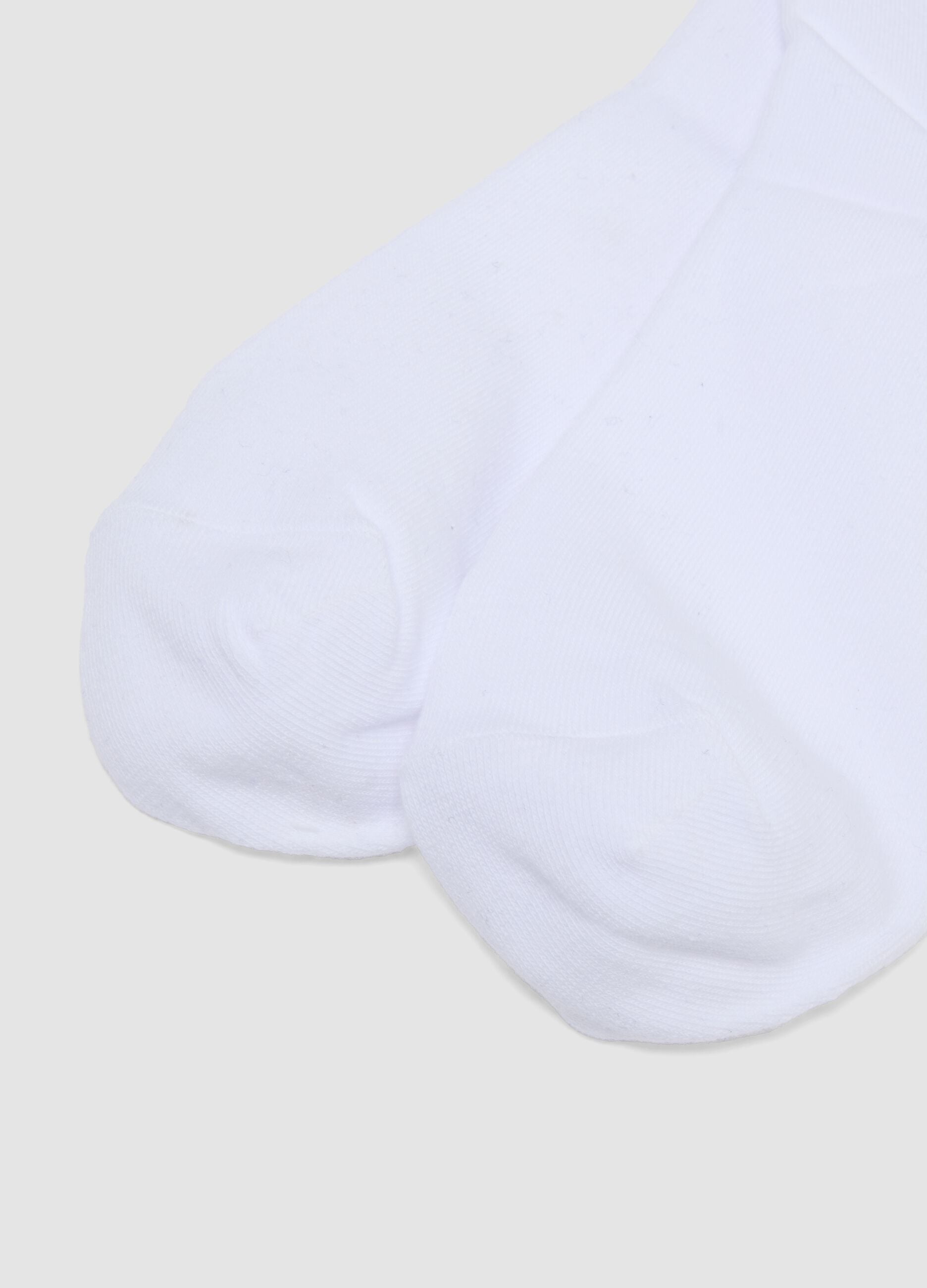 Five-pack of white organic cotton socks