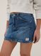 Girls' regular fit blue denim pure cotton miniskirt_2