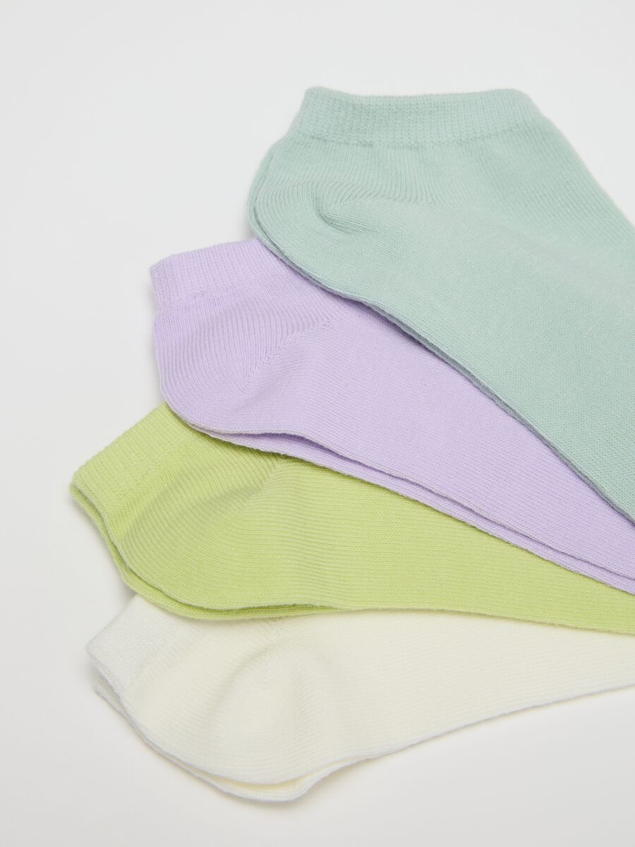 Multicolour Stretch Cotton Blend Socks_1
