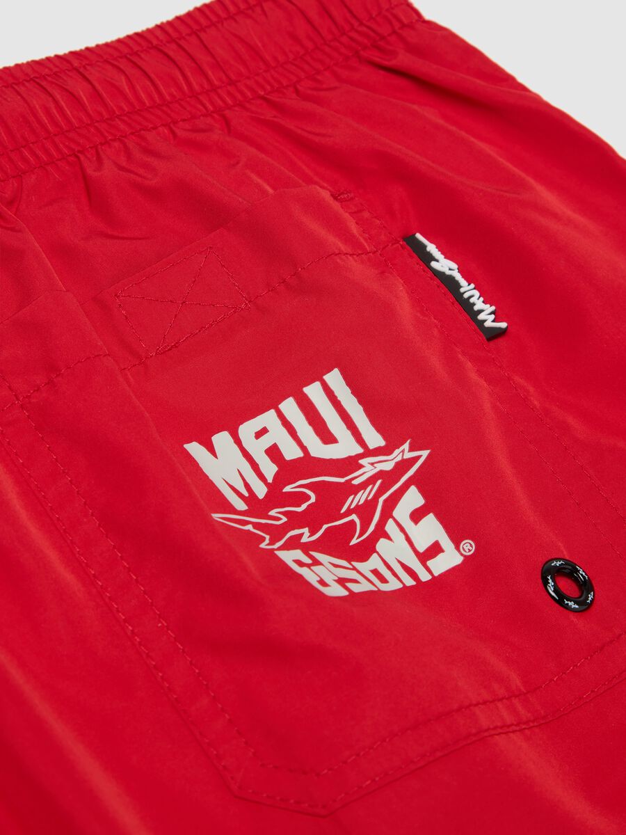 Maui Red Swim Shorts_5