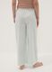 Green striped stretch cotton-blend poplin pyjama trousers_2