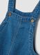 Blue pure cotton short dungarees for baby boy, regular fit_2