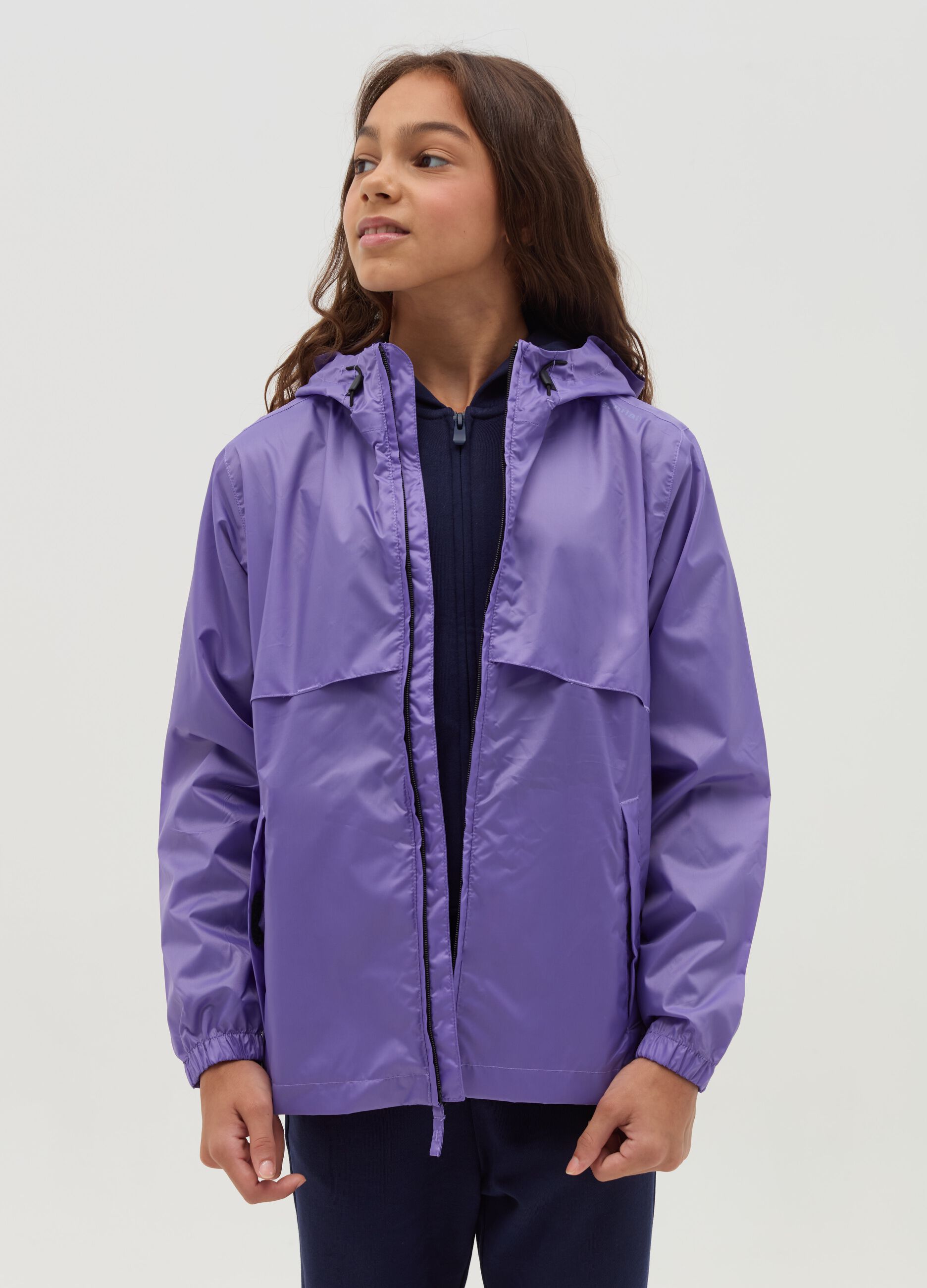 Waterproof jacket with hood