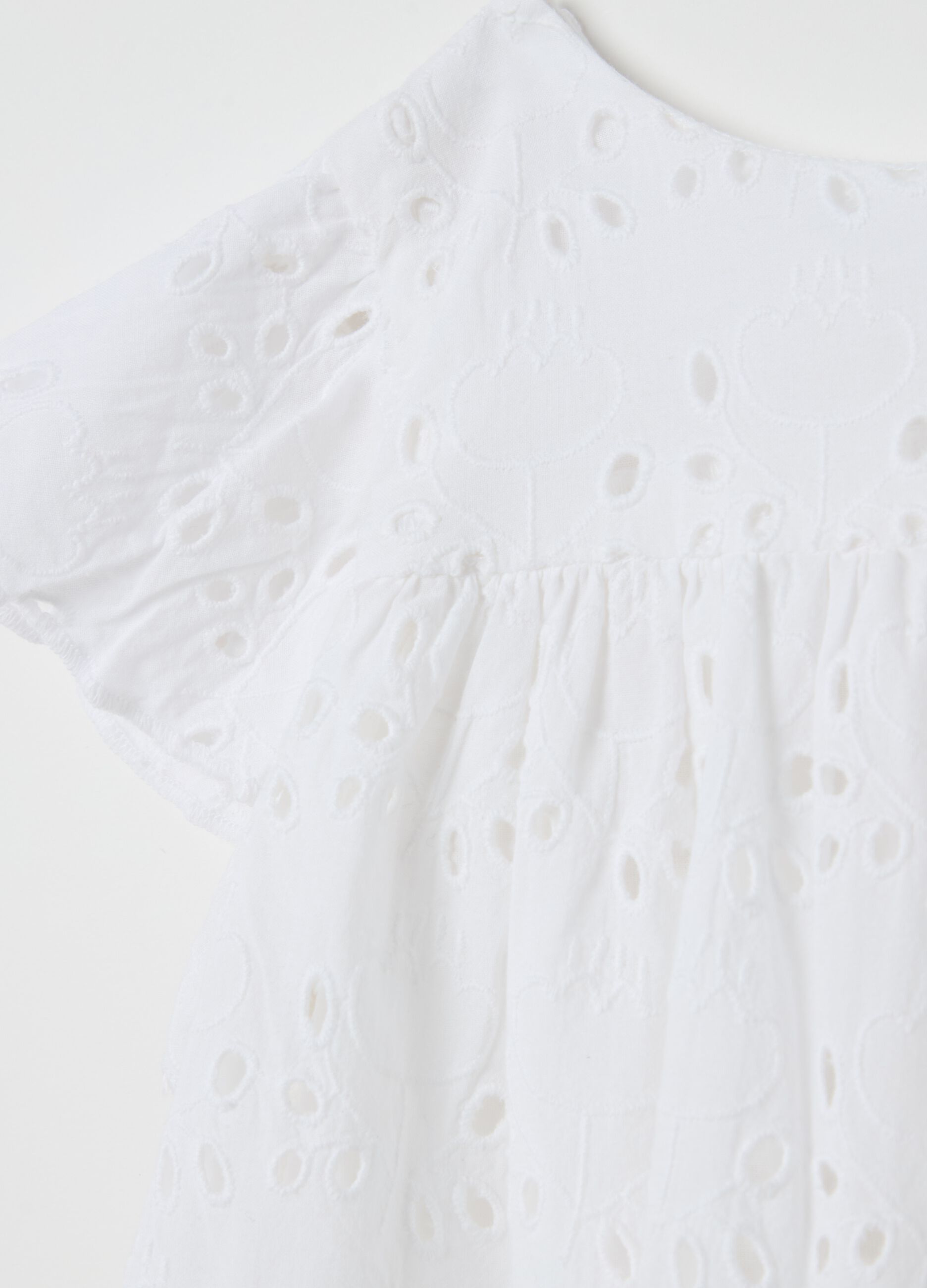 Cotton broderie anglaise dress