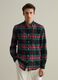 Chequered flannel button-down shirt_1