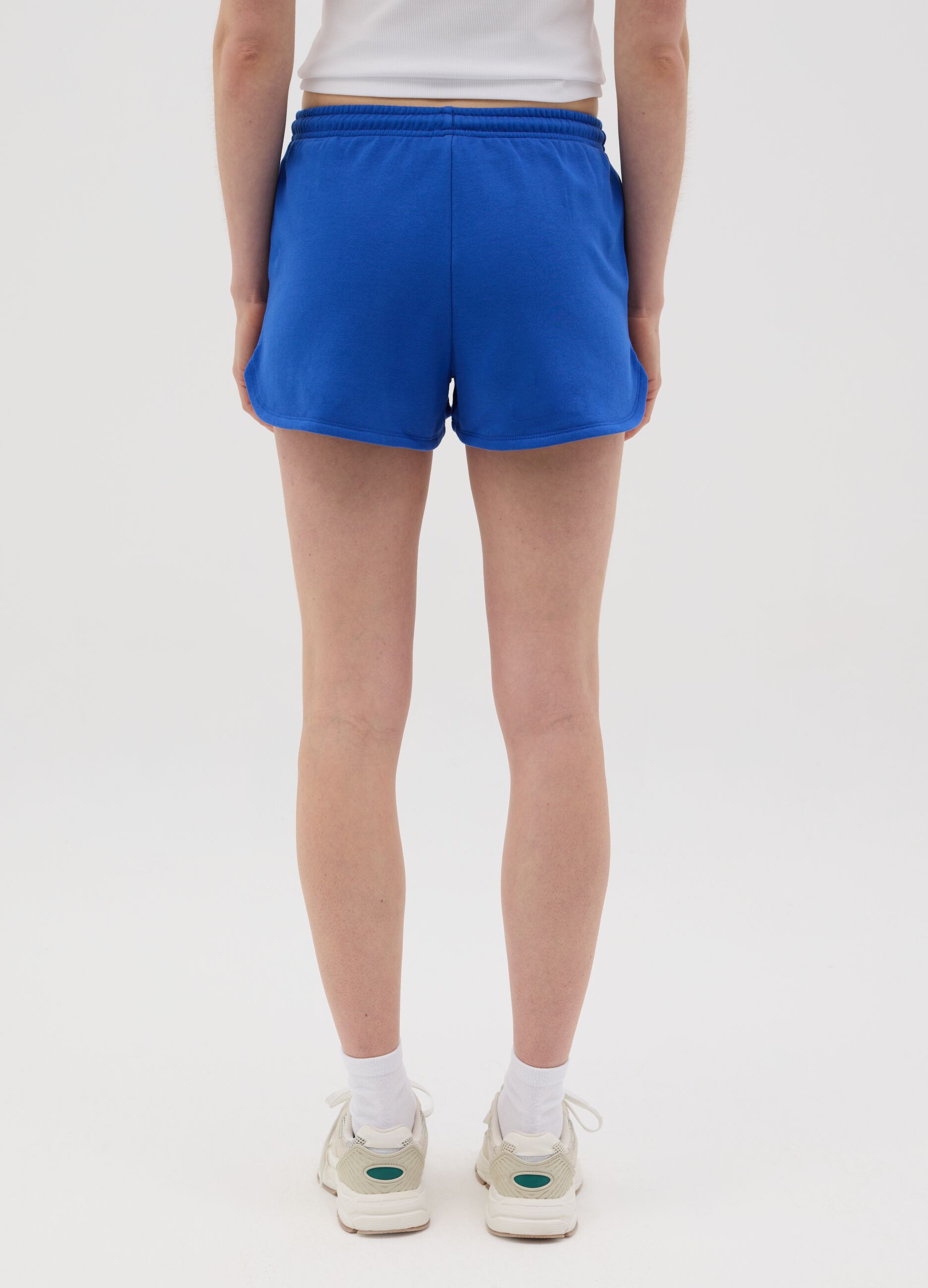 Shorts in French terry with drawstring