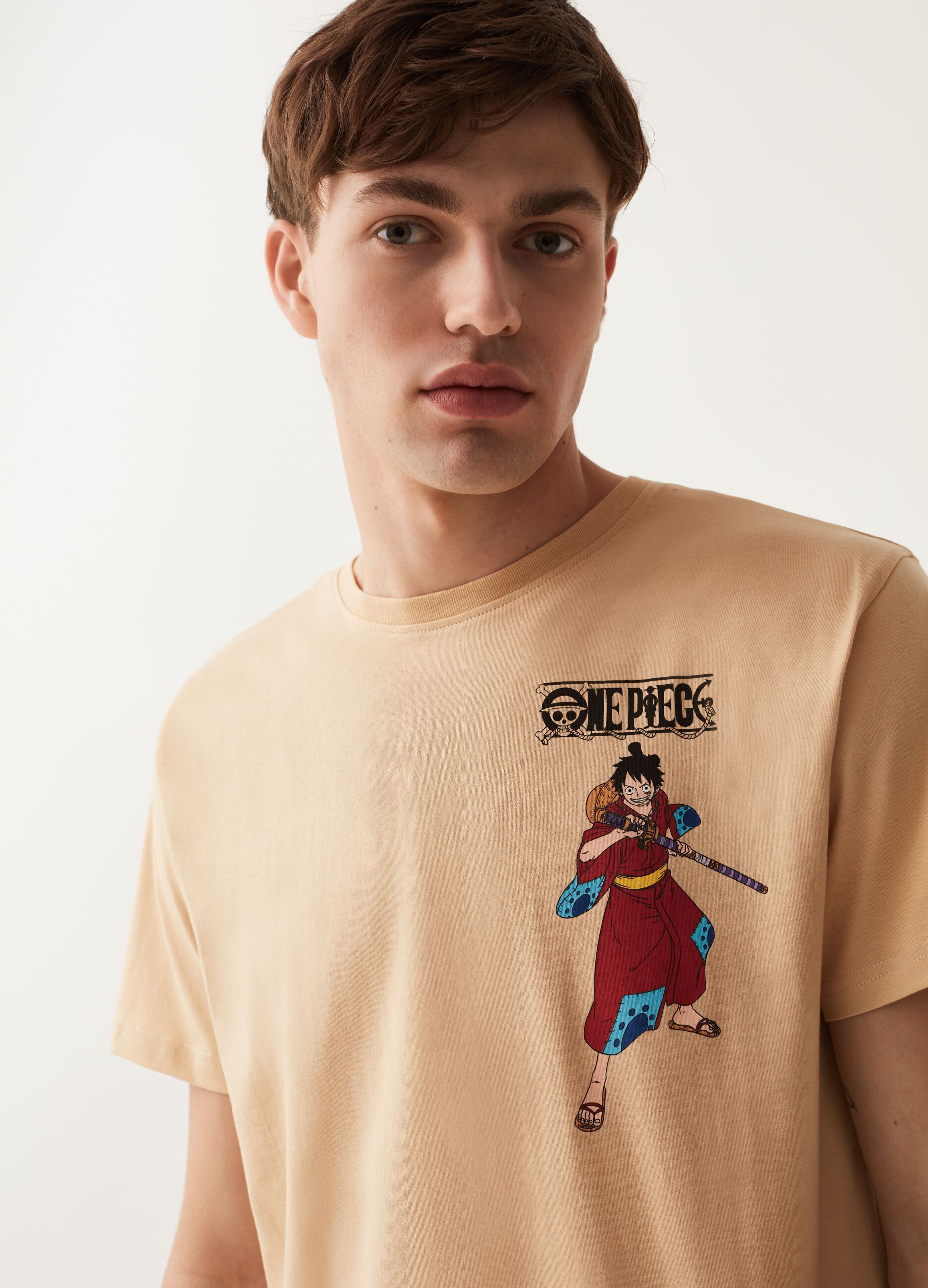 T-shirt stampa personaggi One Piece