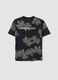 Black pure cotton T-shirt with &ldquo;Beauty of nature&rdquo; slogan for boys_3