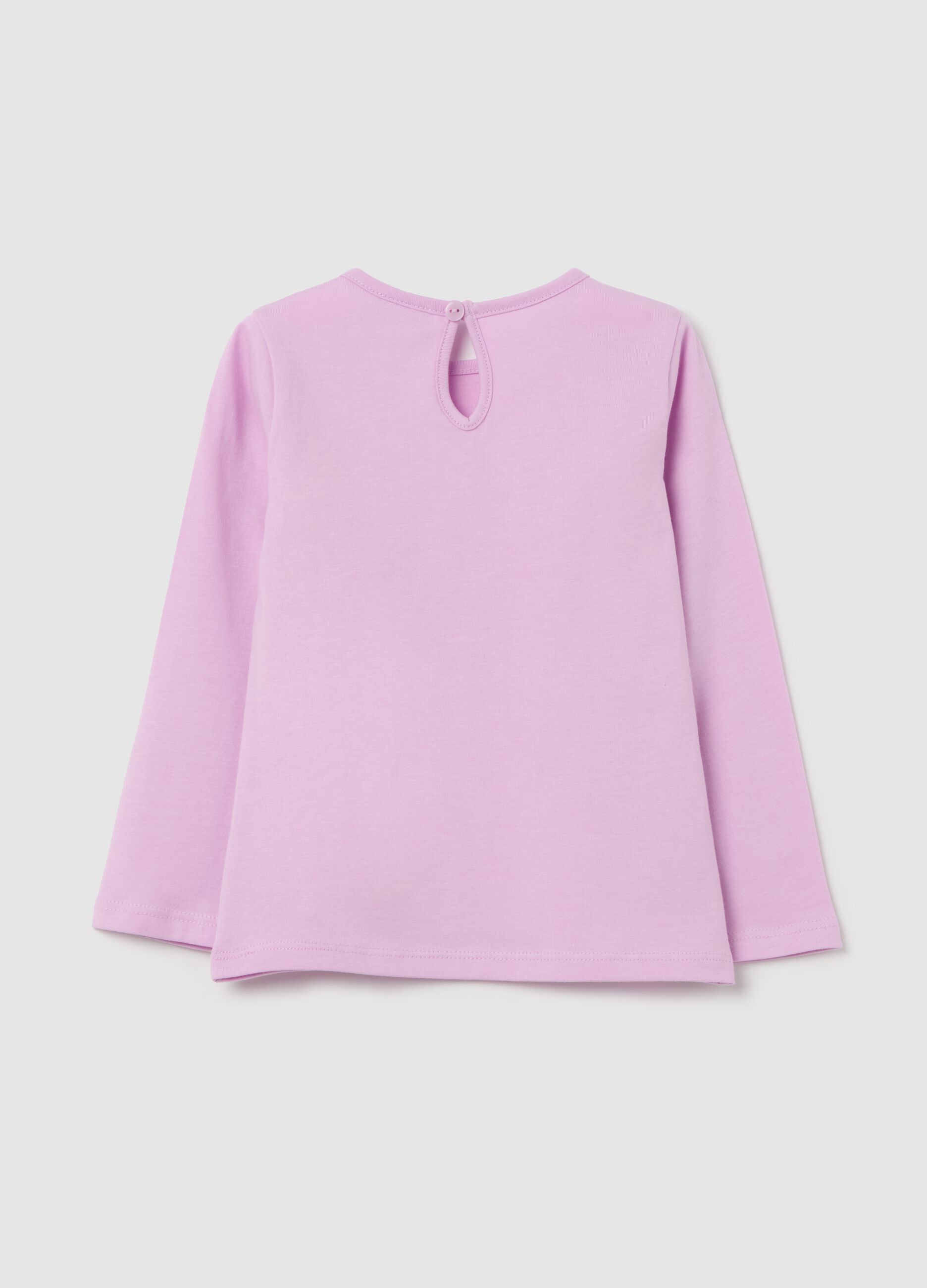 T-shirt maniche lunghe stampa glitterata gelato