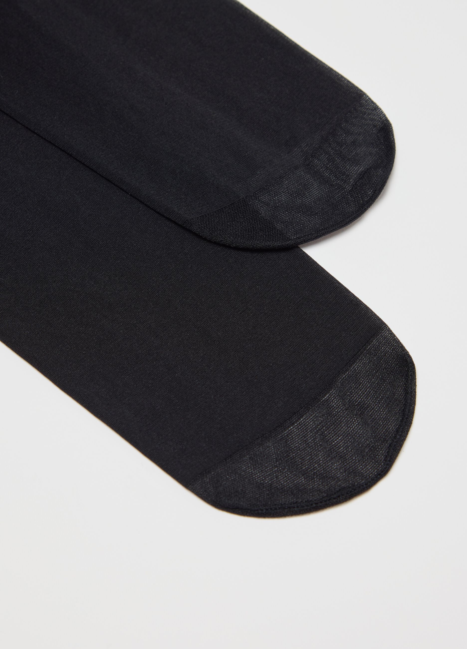 Black maternity tights