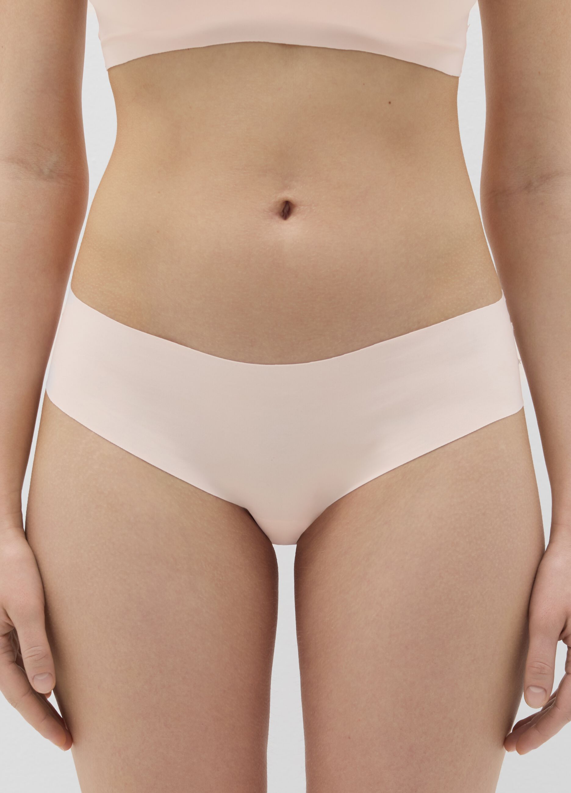 High-rise briefs in stretch microfibre