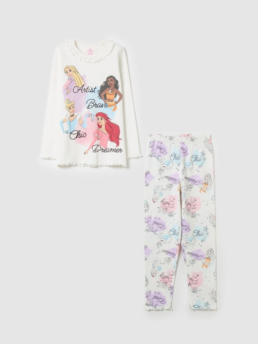 Pigiama in cotone bio con stampa Principesse _0