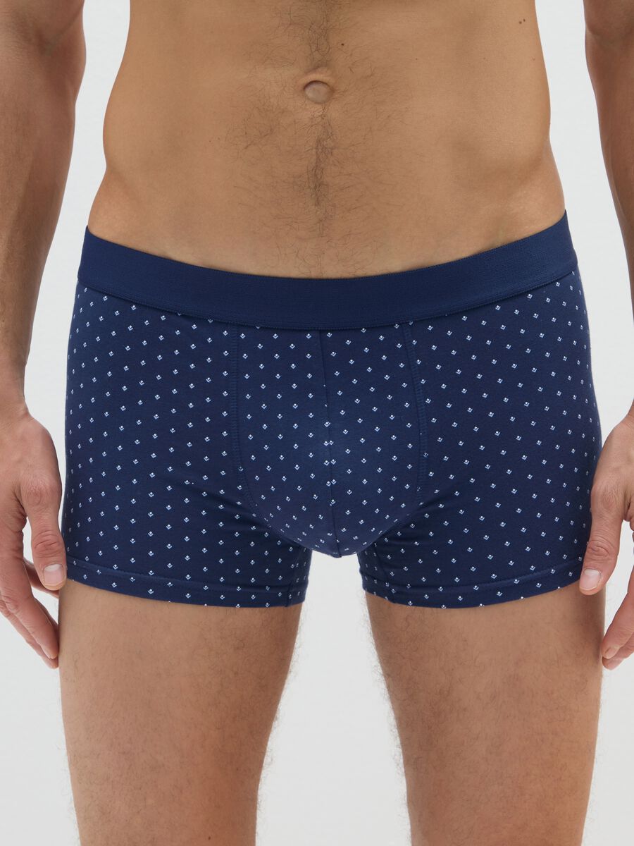 Tripack boxer in cotone elasticizzato multicolor regular fit_1