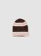 Brown and pink striped viscose-blend hat_0