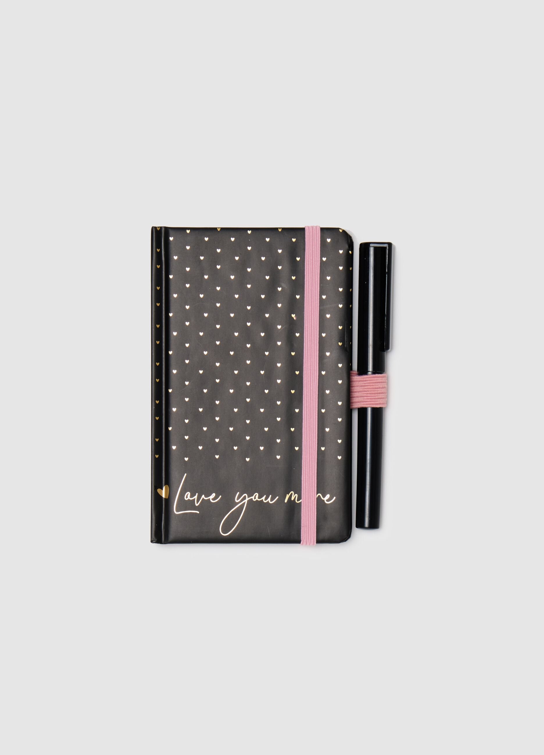 Notebook and pen set with animal prints