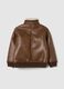 Brown bonded fabric jacket_2
