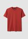 Red Supima cotton crew-neck T-shirt, regular fit_0