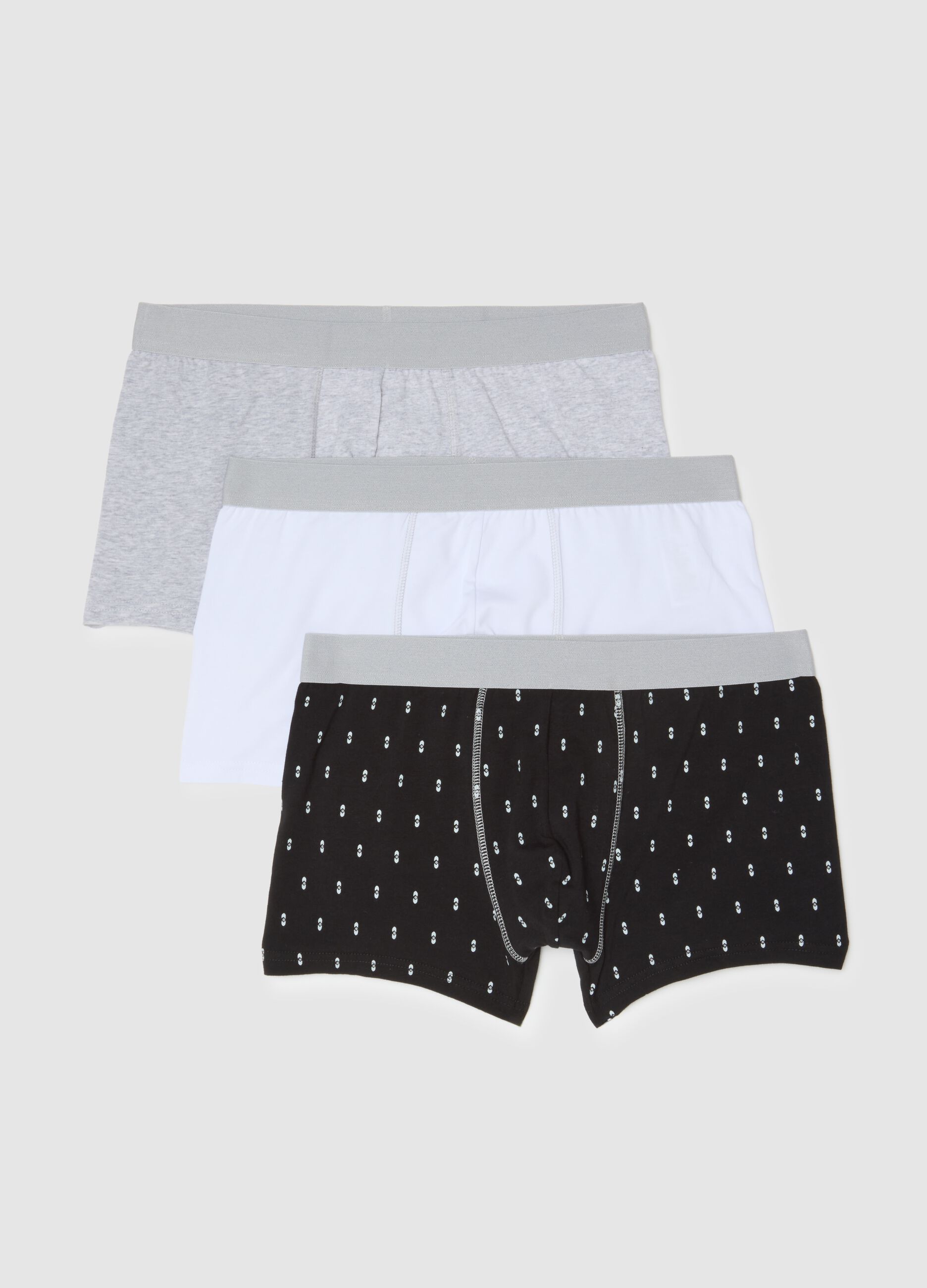 Set of multicolour cotton stretch briefs, regular fit