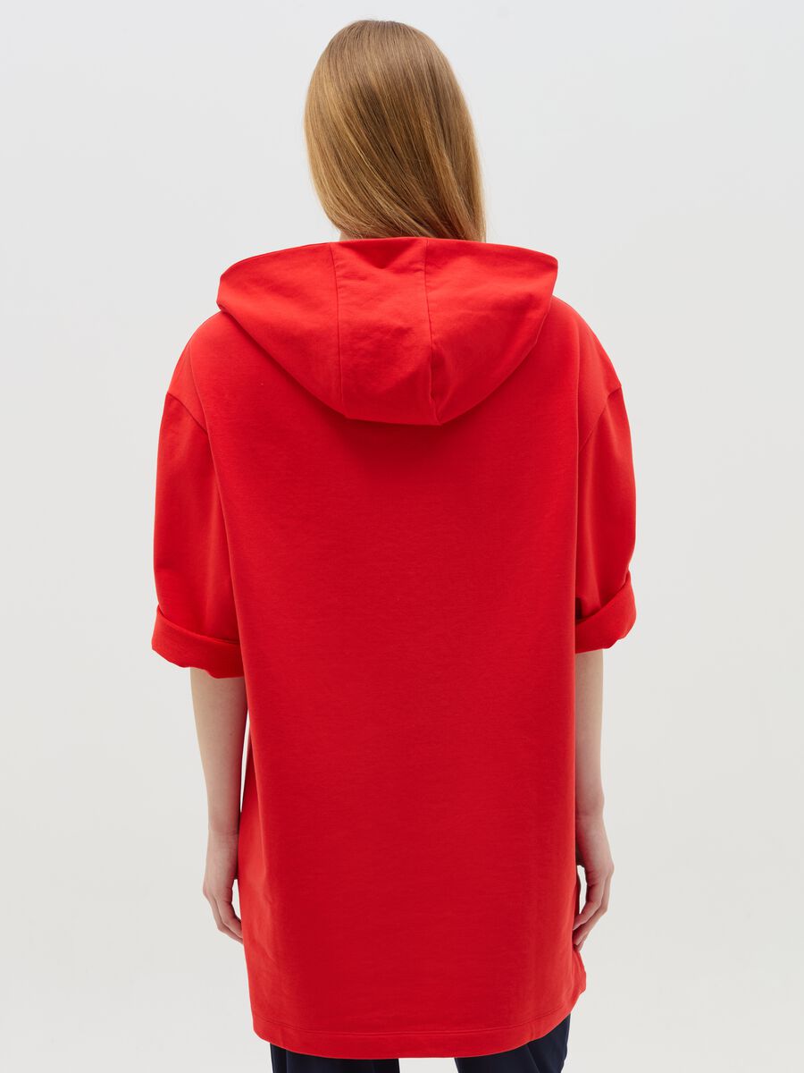 Maternity sweatshirt dress with hood_4