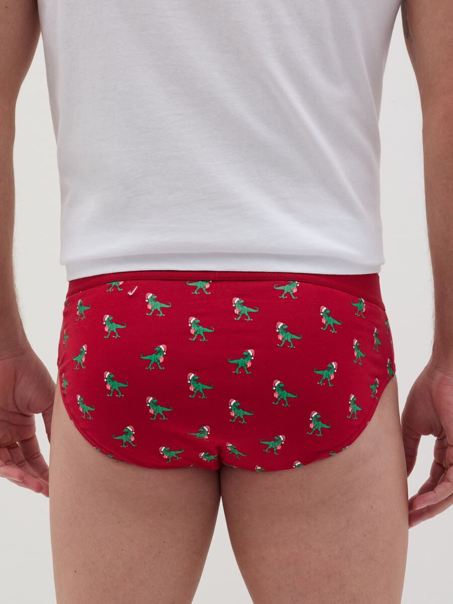 Stretch organic cotton briefs with all-over print_3