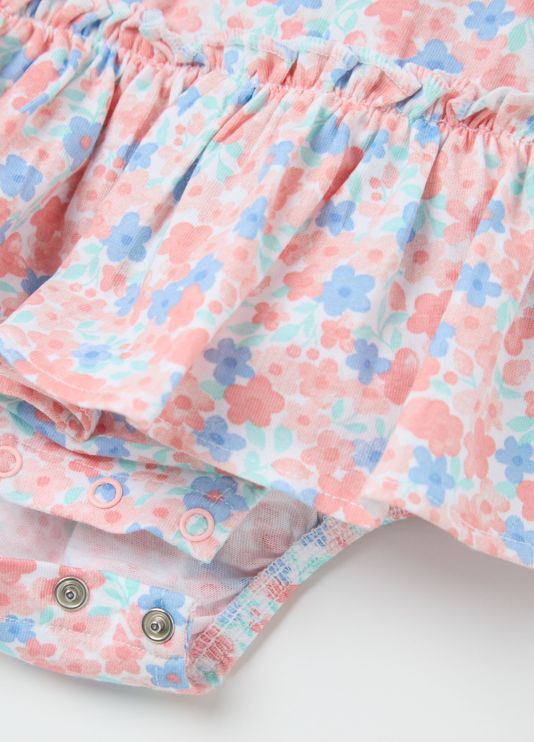 Pagliaccetto a fiori in cotone