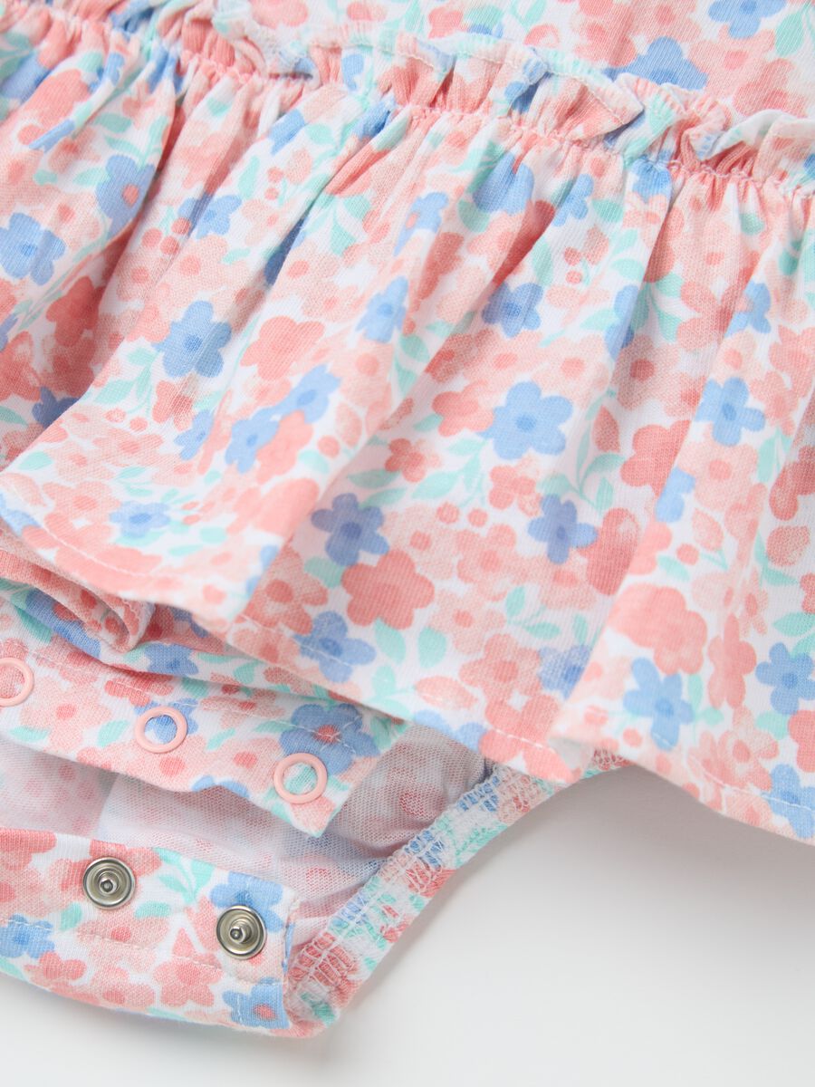 Floral romper suit in cotton_3