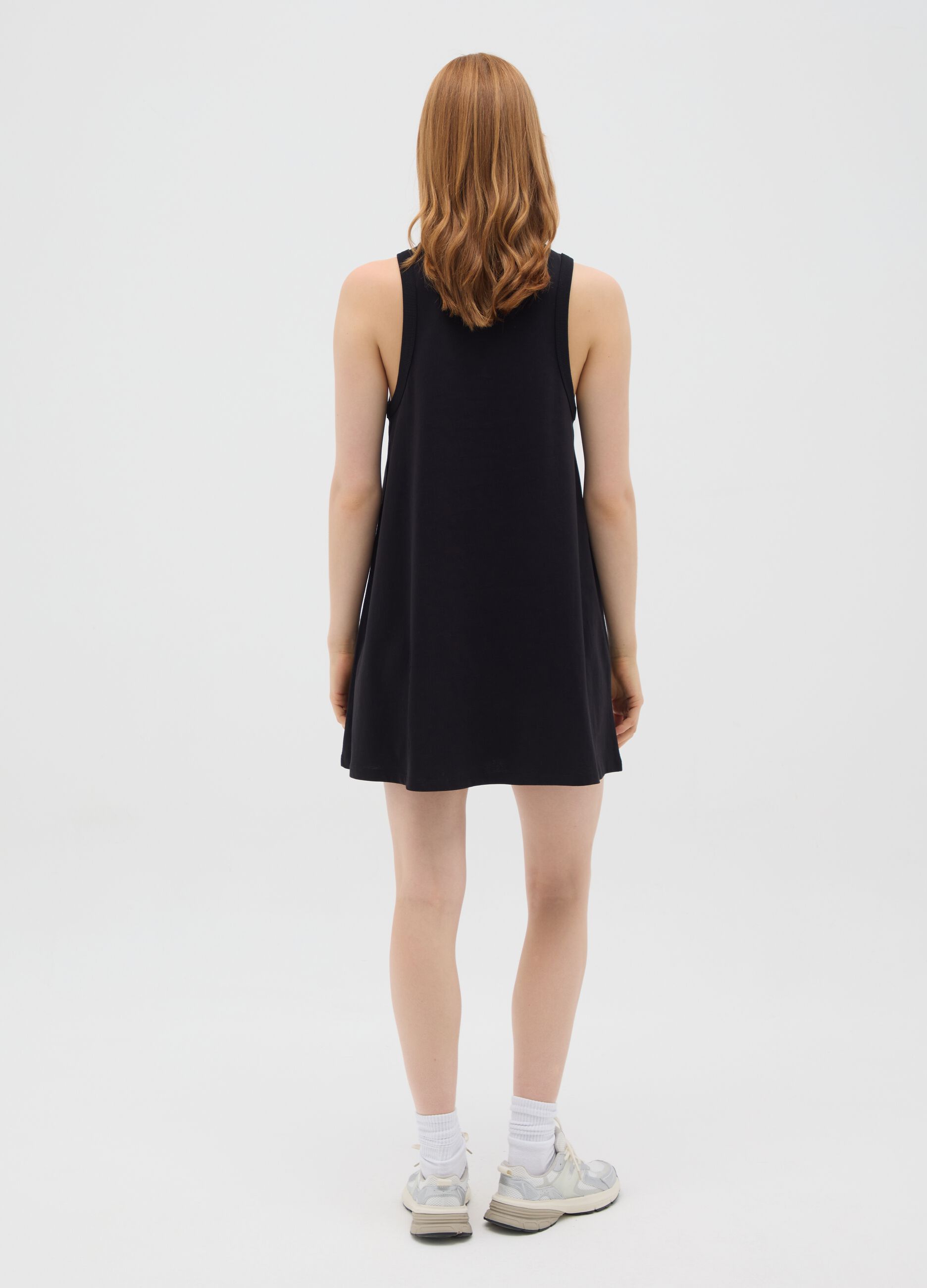Abito da donna in puro cotone nero