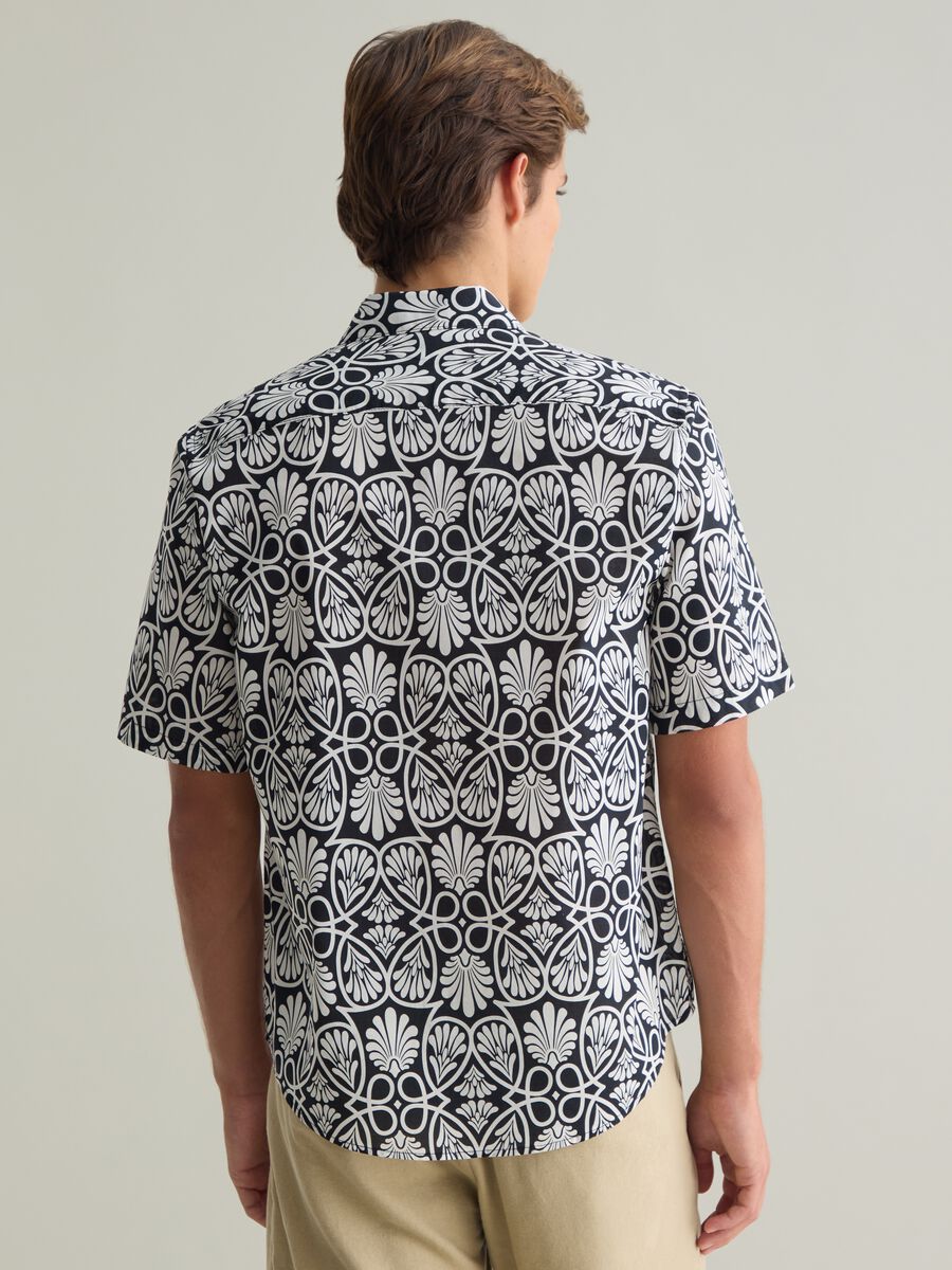 Men's pure cotton multicolor regular fit shirt_2
