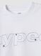 T-shirt bianca in puro cotone con scritte over fit_2