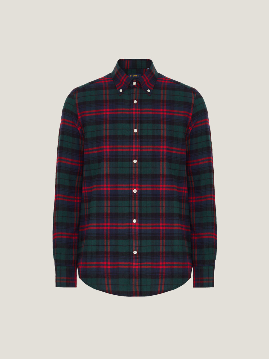 Camicia in flanella fantasia check_3
