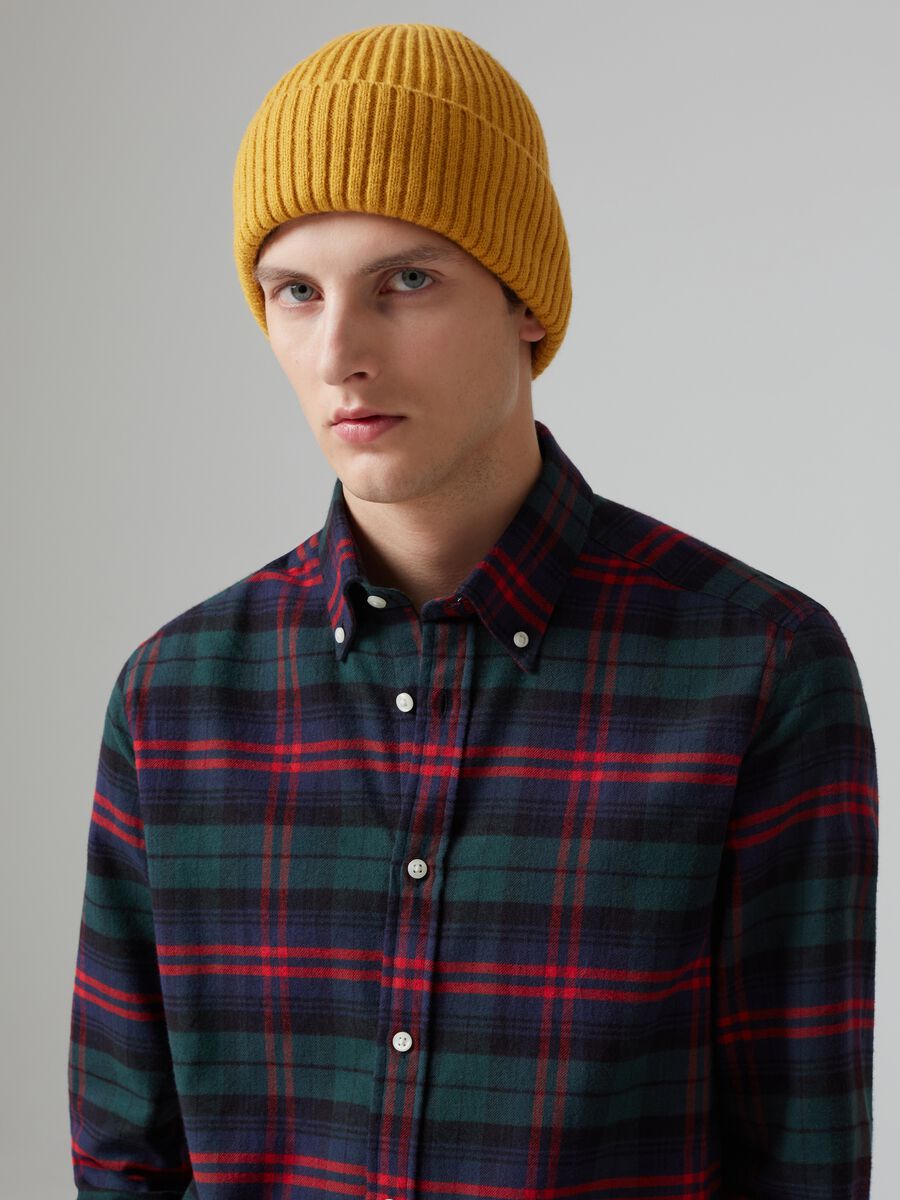 Flannel shirt with check pattern_0