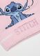 Pink children's hat with Stitch detail_2